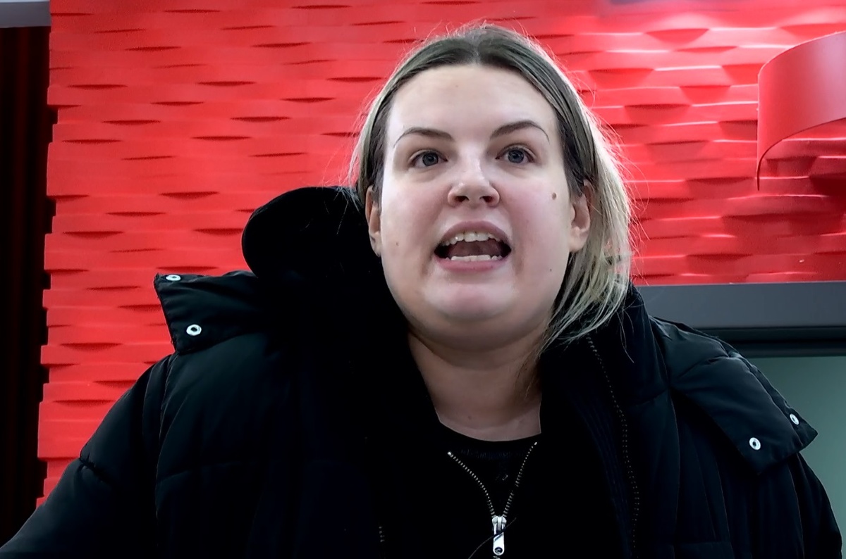 Елена Шлома (фото из эфира на «Okko»)