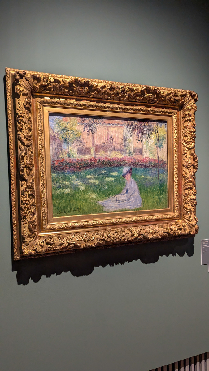 Женщина, сидящая в саду. Клод Моне, 1876