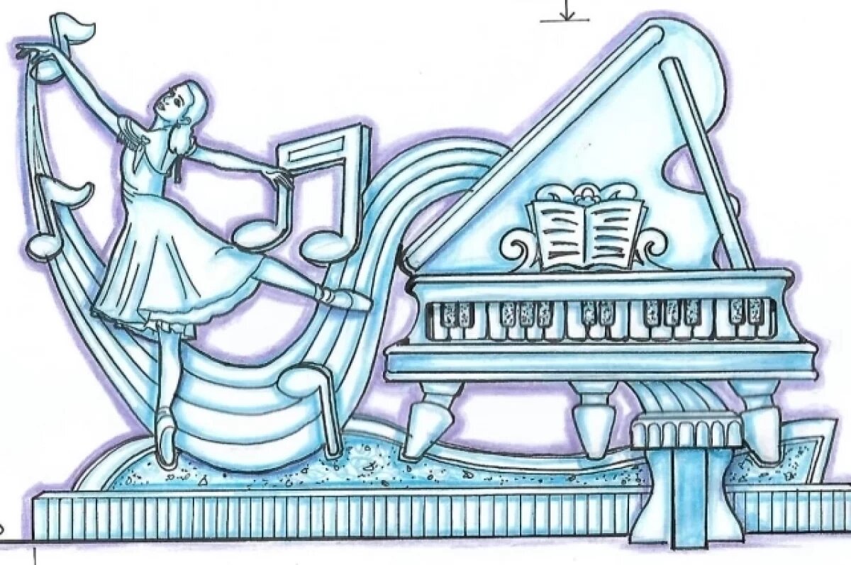    В мэрии представили концепт будущей ледовой скульптуры.