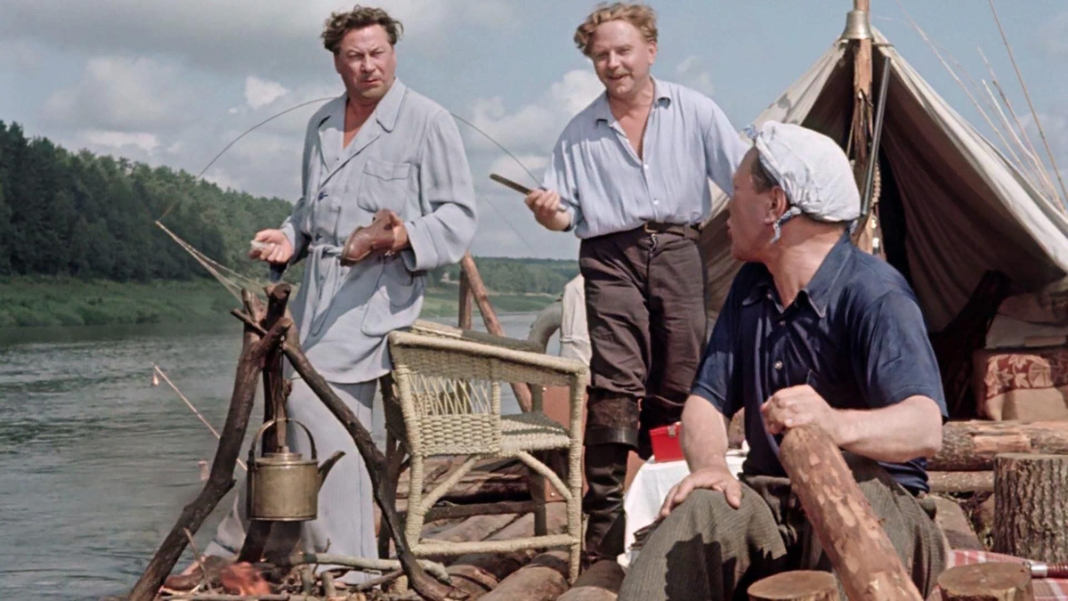 Кадр из комедии СССР Калатозова «Верные друзья» 