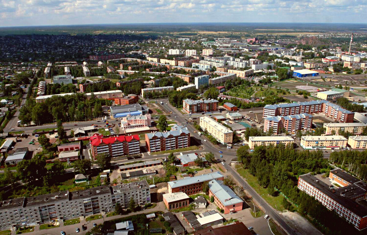 Анжеро-Судженск с высоты птичьего полета (фото из интернета)