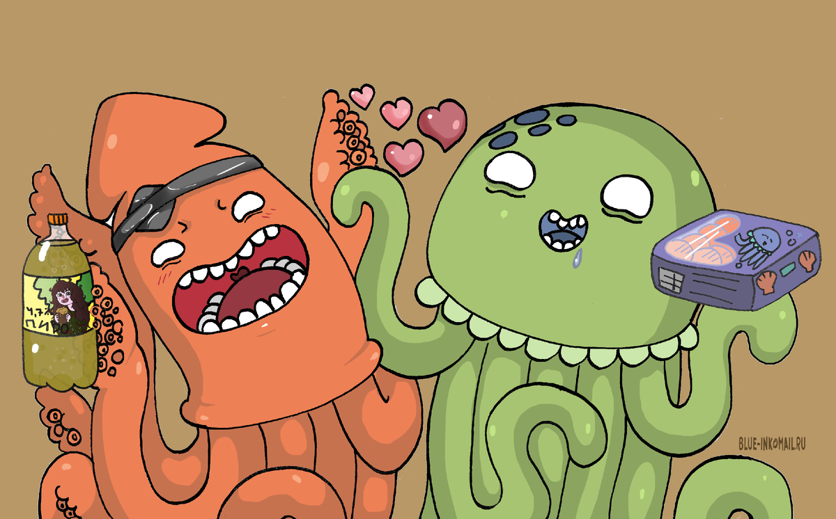 Это Плам и Парсек. У них есть пиво и снек! Ист. https://vk.com/eastercellar