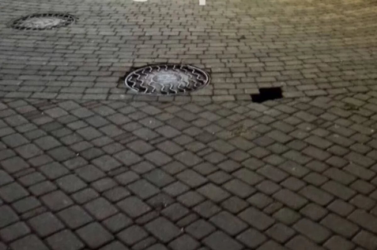    На улице Московской в Краснодаре образовался еще один провал