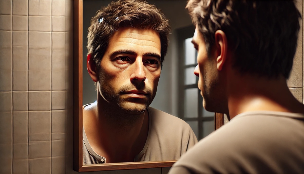 размышления героя перед зеркалом