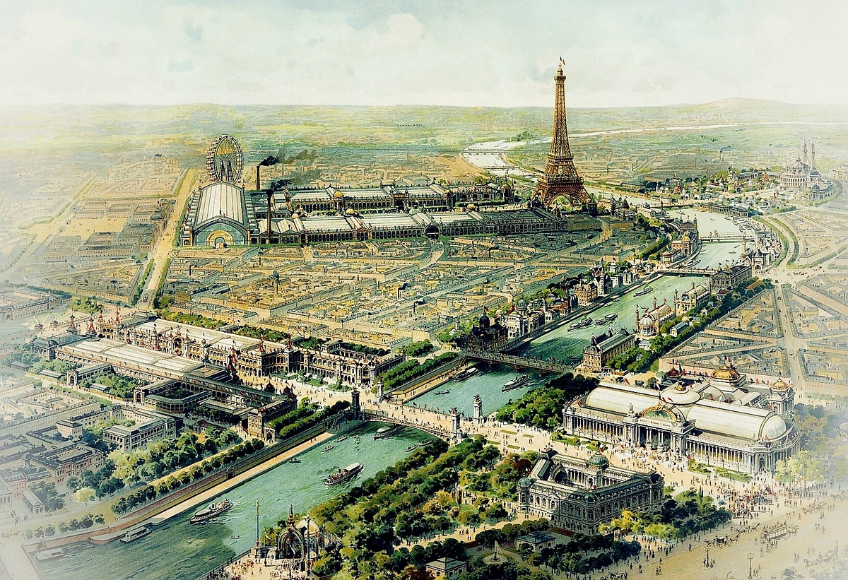 Панорама Всемирной выставки 1900г в Париже