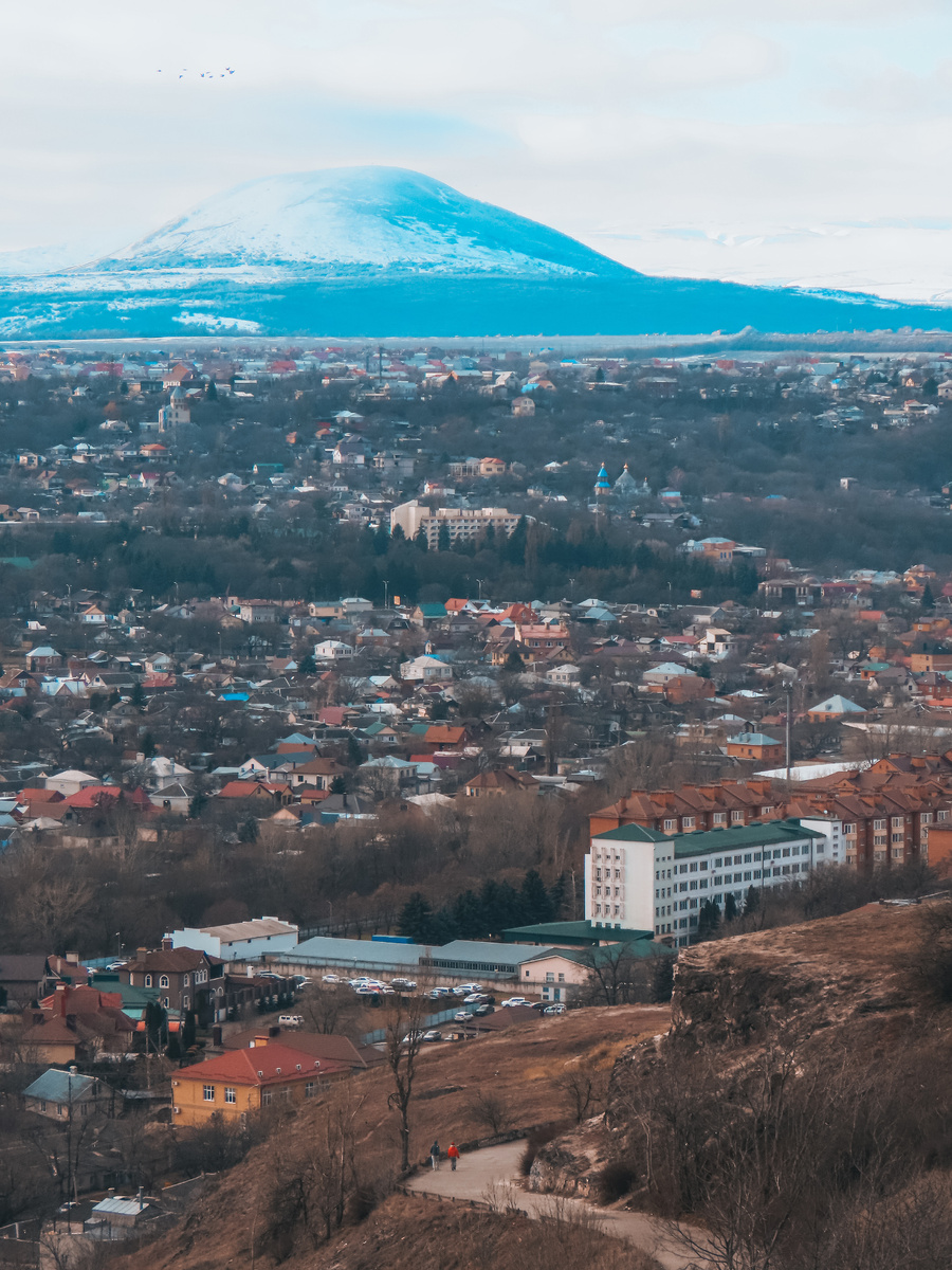 Вид с горы Горячей (декабрь 2024 года)