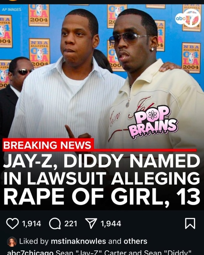     Лайк Тины Ноулз в посте об обвинениях Jay-Z / Источник: Pop Brains