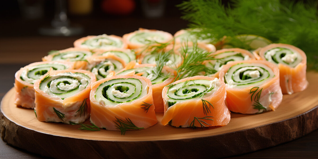 Огуречные роллы с красной рыбой: лёгкая и изысканная закуска на Новый год