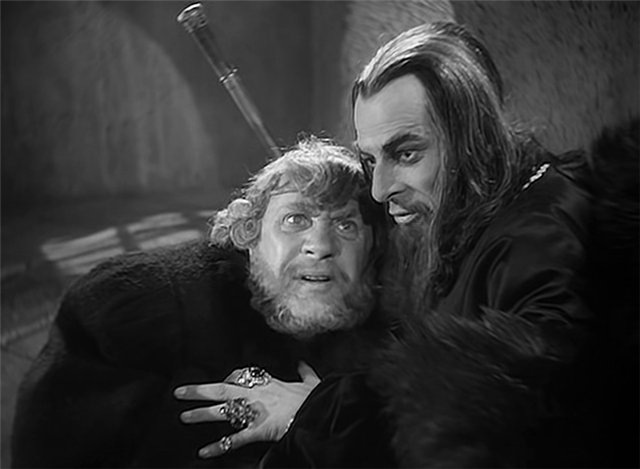 Кадр из фильма "Иван Грозный", 1944 г. В роли Малюты Скуратова Михаил Жаров