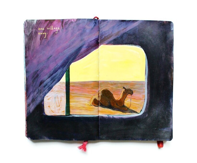    14 волшебных работ от художницы, которая рисует свои путешествия