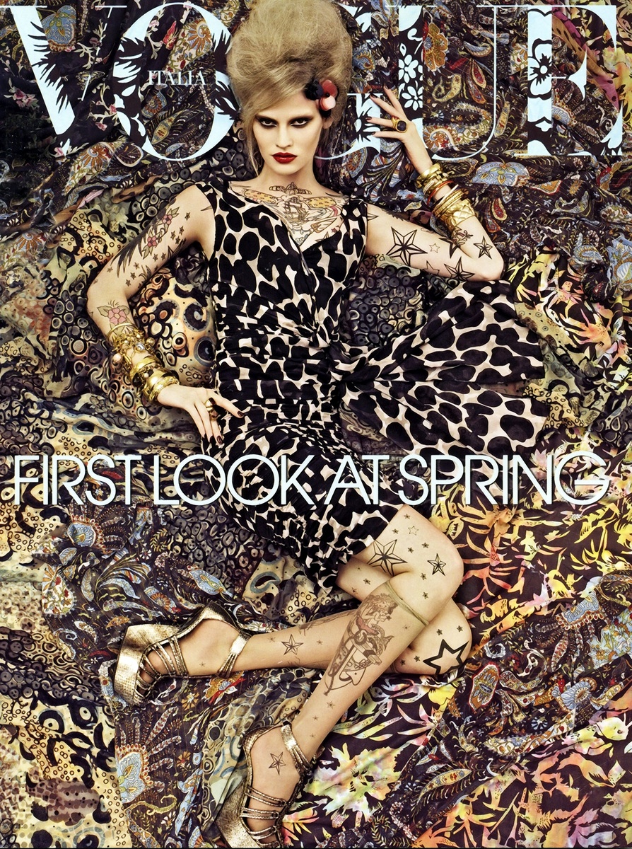 Узоры Стивена Мейзеля (Steven Meisel - "Vogue Patterns" - Vogue Italia Diciembre 2007)