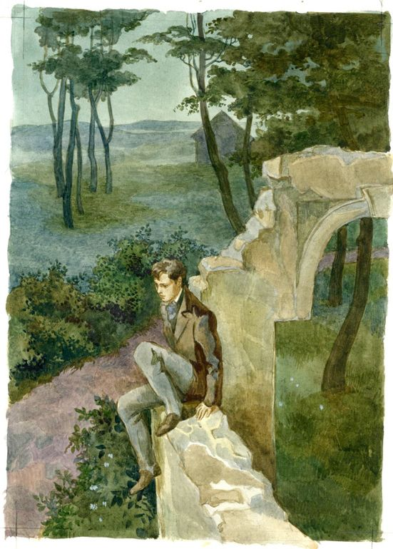 На развалинах оранжереи.