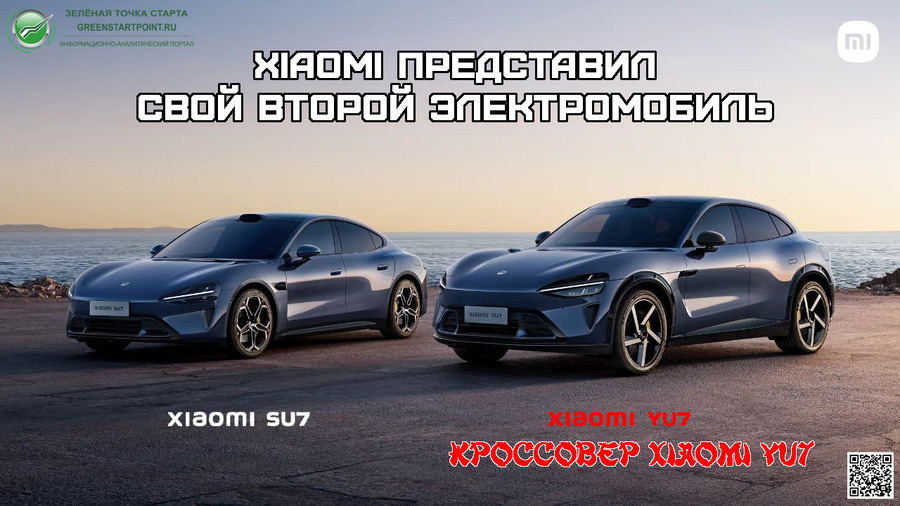    Xiaomi представил свой новый, второй электромобиль – кроссовер Xiaomi YU7