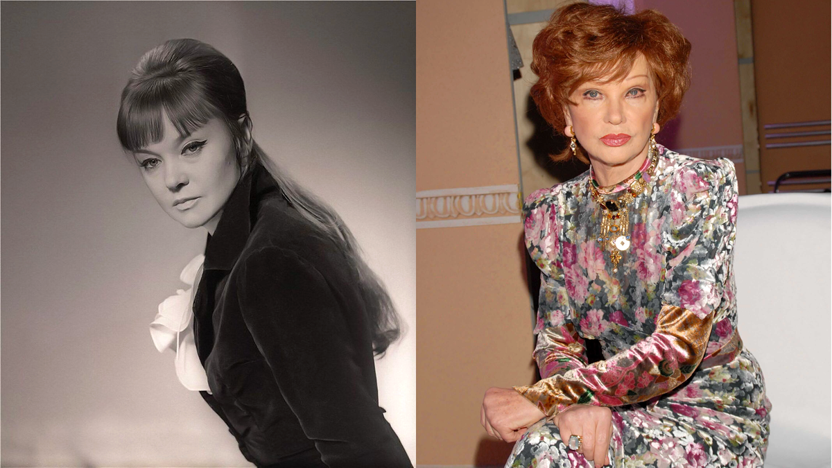 Любовь Гурченко в молодости и в старости 