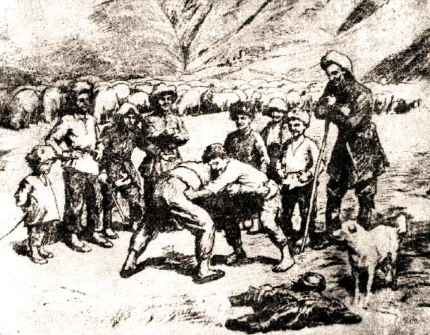 "Будущие богатыри". Худ. А.Джанаев. 