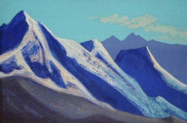 Рерих Н. К. Гималаи (Вершины гор освященные солнцем).1941