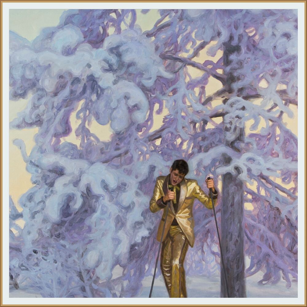 КАРТИНА ХУДОЖНИКА МАРККУ ЛААКСО / Markku Laakso из его серии ELVISTRAVAGANZA ( " Элвис в Суоми " )