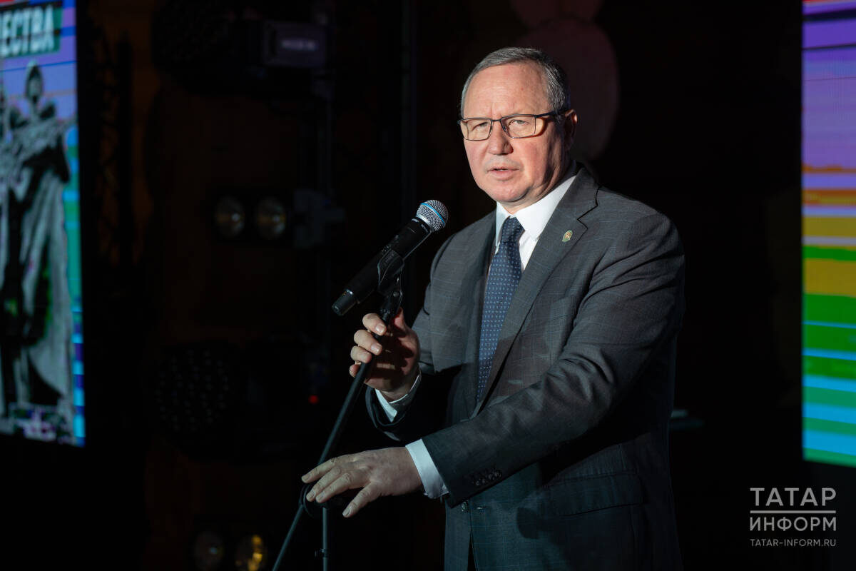 ​Айдар Салимгараев: «Сегодня мы собрали творческих людей, которые посылают лучи поддержки, собирают помощь и формируют общественное мнение»Фото: © Владимир Васильев / «Татар-информ»