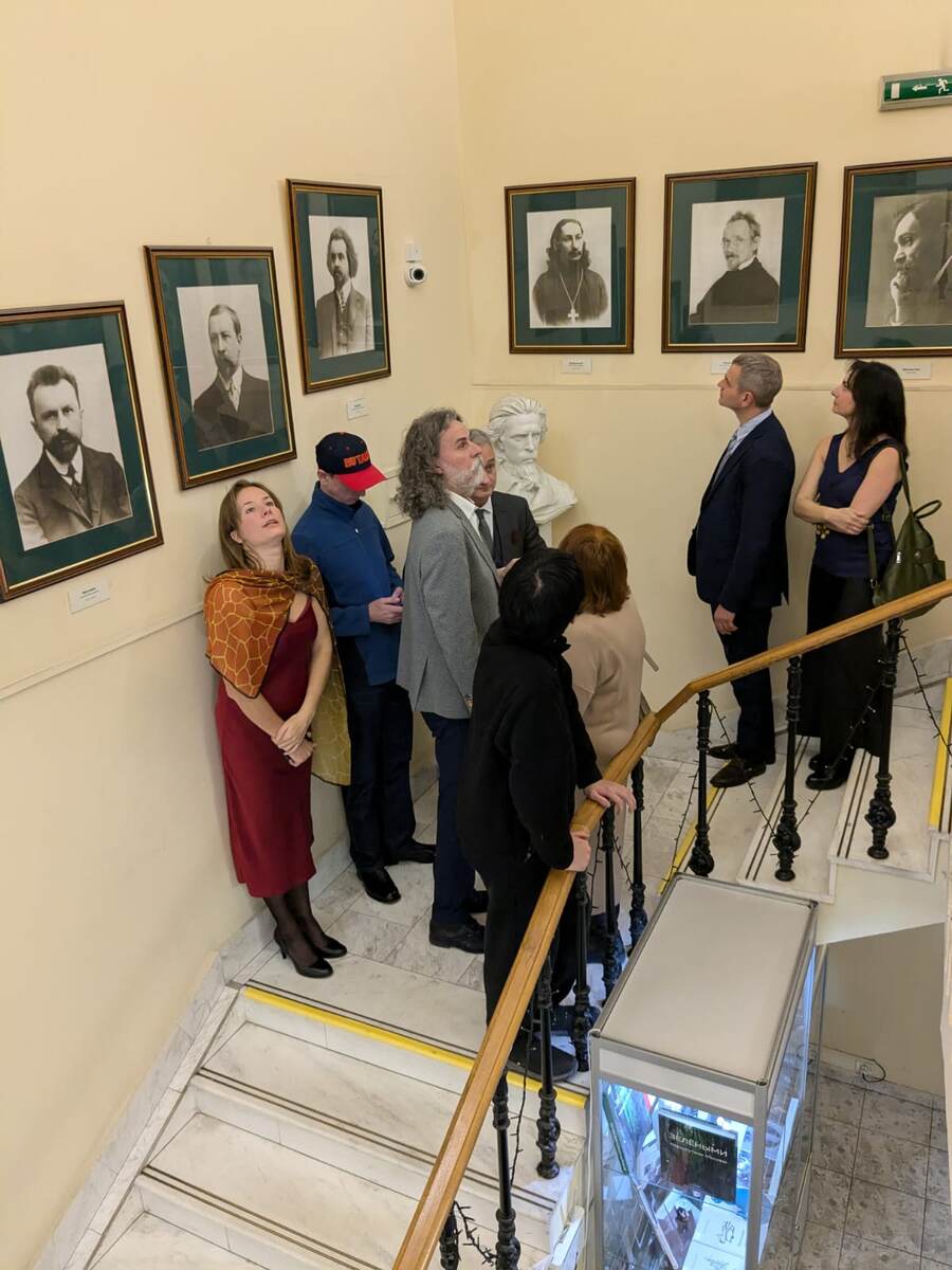 Philosopher's staircase in the House of Losev. Moscow 