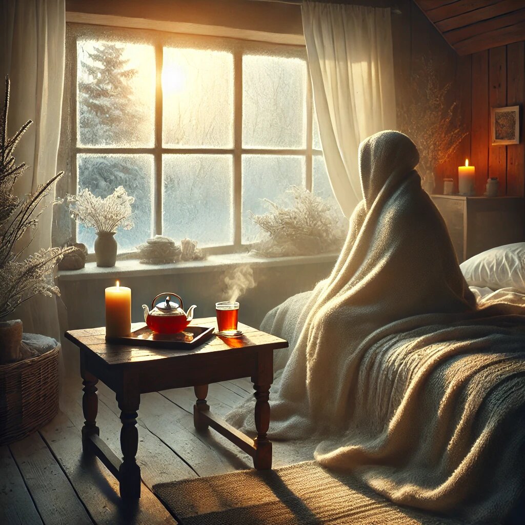 Зимнее утреннее пробуждение: мягкий свет и спокойствие