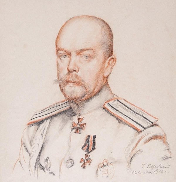 Портрет тогда еще полковника Скалона.