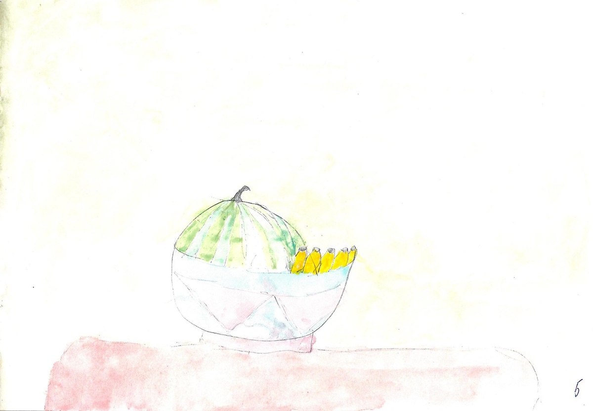 Акварель Маринетт Мортем «Летний натюрморт»