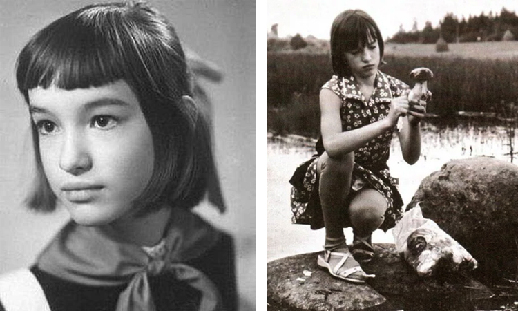 Аня Подгорная в юности.