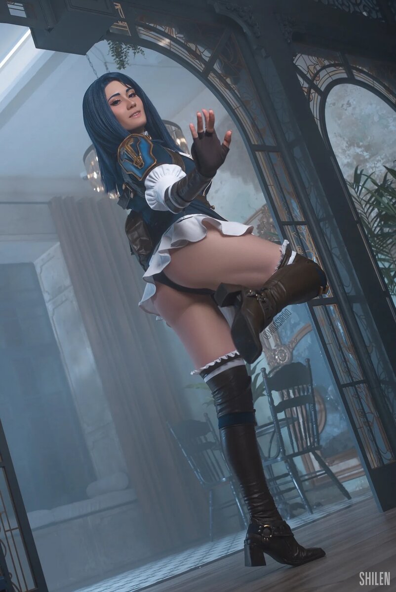 Косплей на Кейтлин из «Аркейна». Косплеер: Mikasa Rino ♡ Cosplay. Источник: vk.com/mikasarino   📷