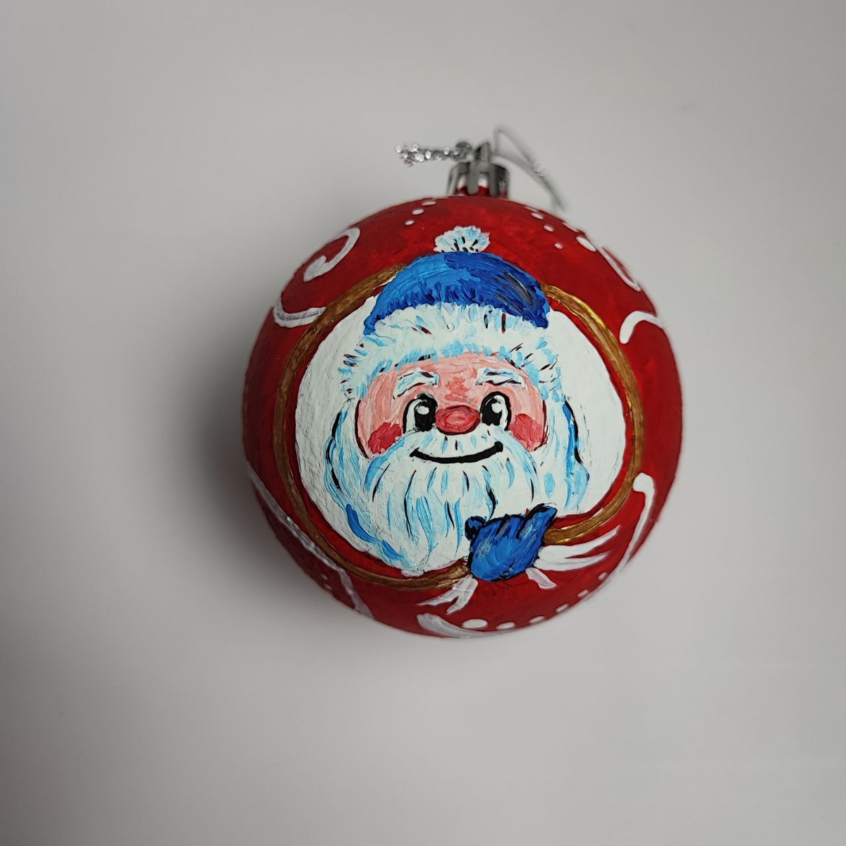 Варианты росписи новогодних шаров