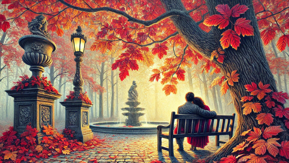 В осенней тишине под шёпот листьев, мы находим уют друг в друге...