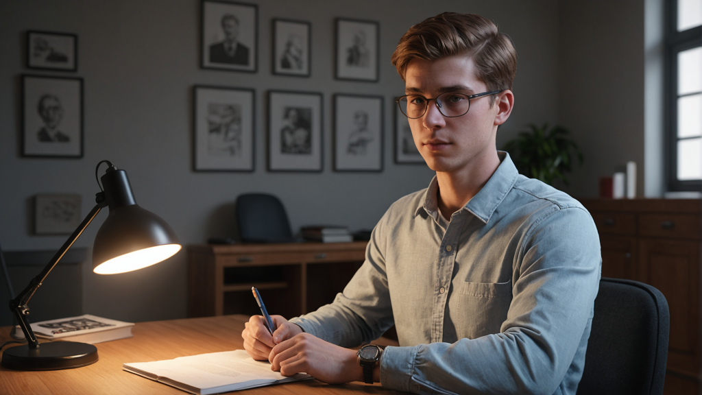 студент готовится к поступлению в магитратуру в Северной Америке