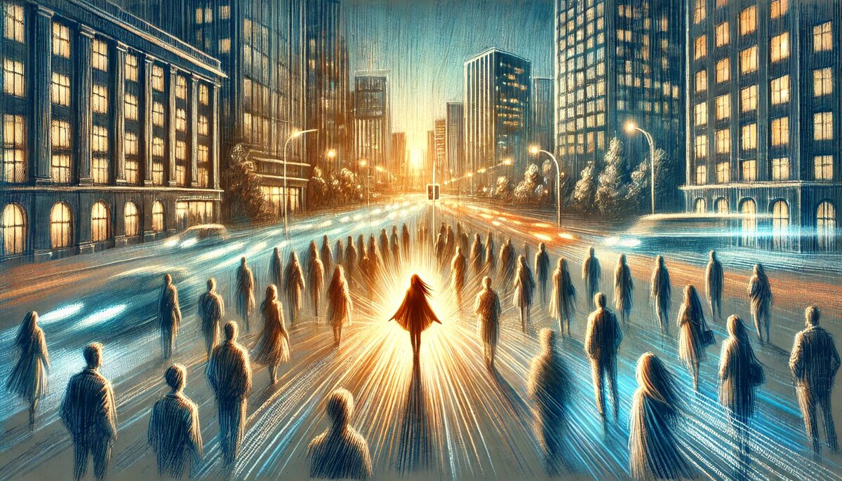 В толпе я увидел ту, кто сделала мгновение вечным