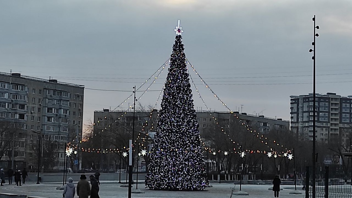  📷    Елочка зажглась. В парке на Чкалова в Оренбурге царит новогодняя атмосфера Белов Михаил Александрович