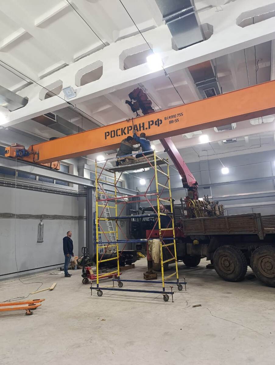 Завод “Роскран” успешно осуществил поставку крана мостового опорного в г. Смоленск!