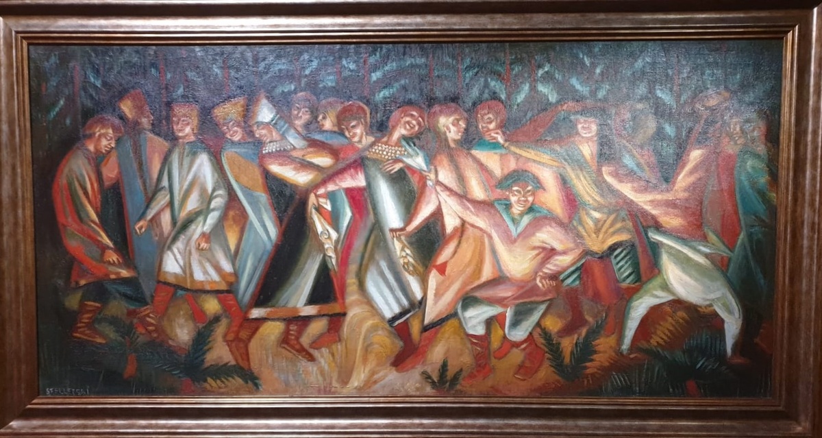 Д.С.Стеллецкий Ночь на Ивана Купалу. холст, масло