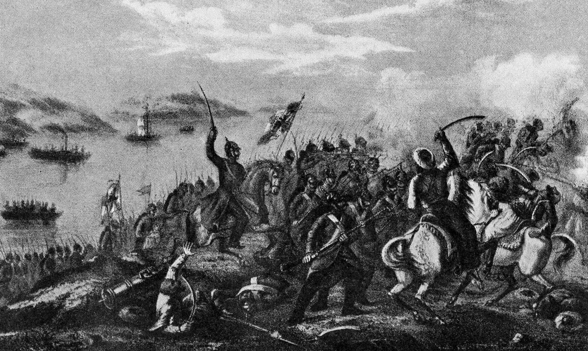 Переход русских войск через Дунай в марте 1854 года (Военная энциклопедия И. Д. Сытина)
Санкт-Петербург; 1912 (фото из интернета; здесь как иллюстрация)