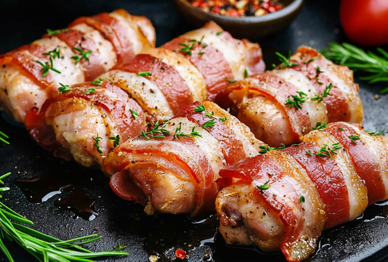    «Куриное эскимо» в беконе