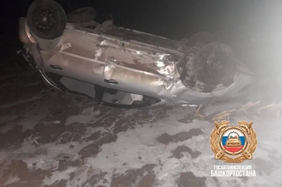    В Башкирии водитель «Датсун» опрокинулся в кювет и погиб