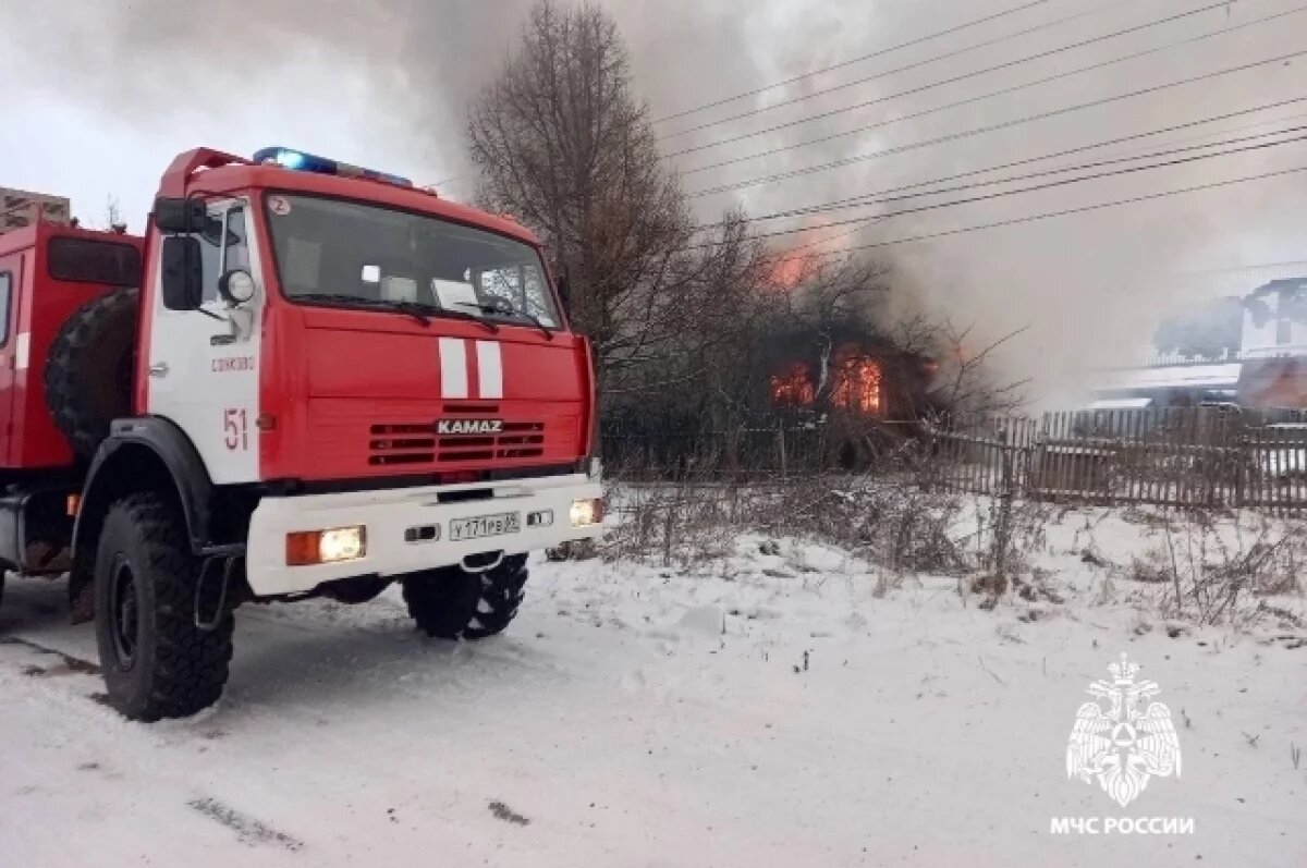    В Сонково сгорел жилой дом