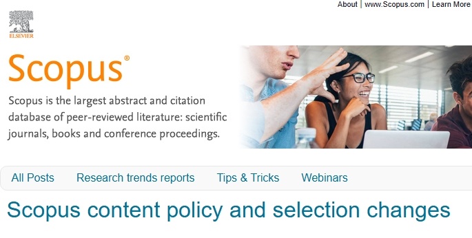 Изменения Scopus в политику отбора контента