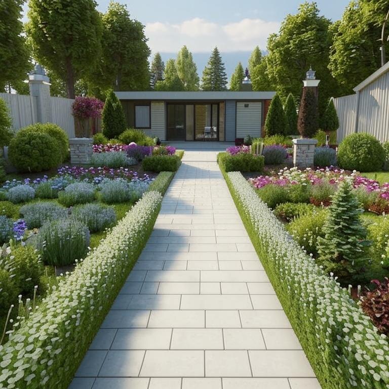 Дорожка из плитки.