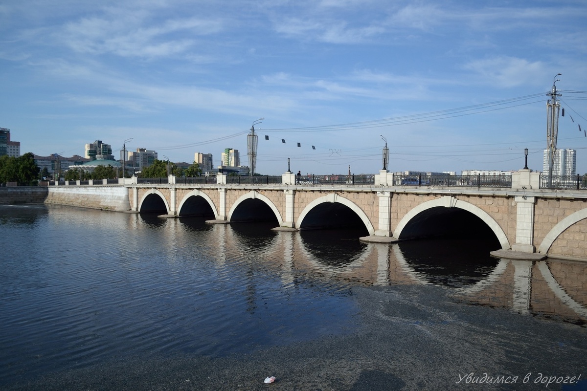 Кировский, он же Троицкий мост через реку Миасс