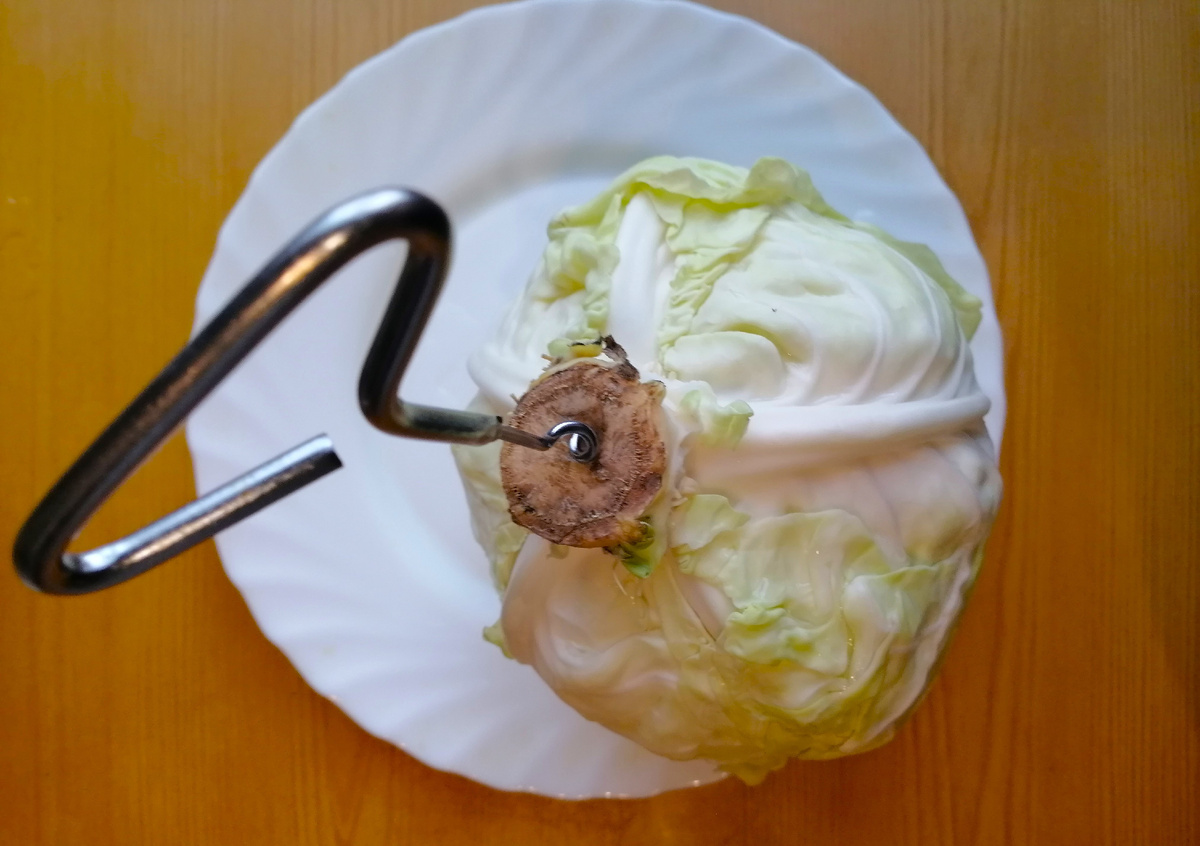 Фото 2. Подготовка капусты (листайте по стрелке – всего 2 фотографии)