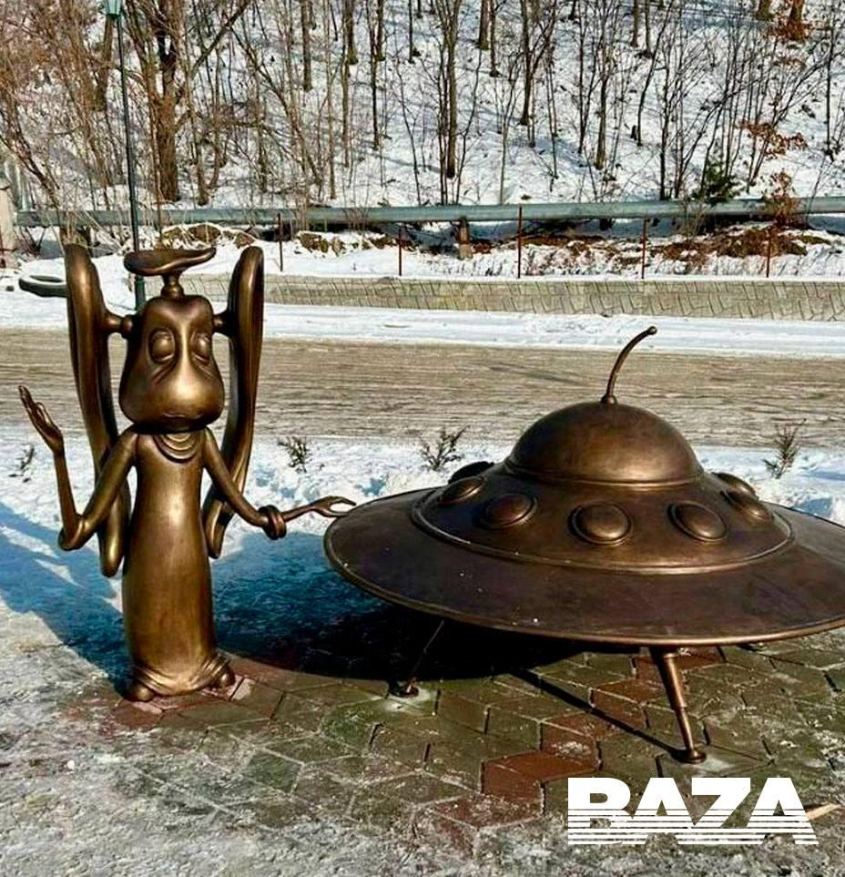 Тот самый арт-объект, что, якобы, оскорбил чувства верующих г. Дальнегорска (фото ТГ-канала "База")