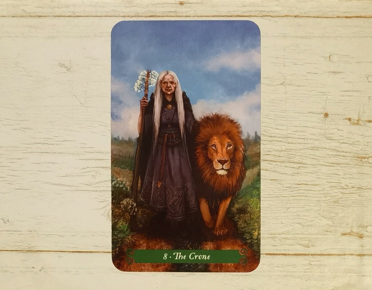 Аркан 8 "Старуха" ("The Crone"). "Таро Зеленой ведьмы".