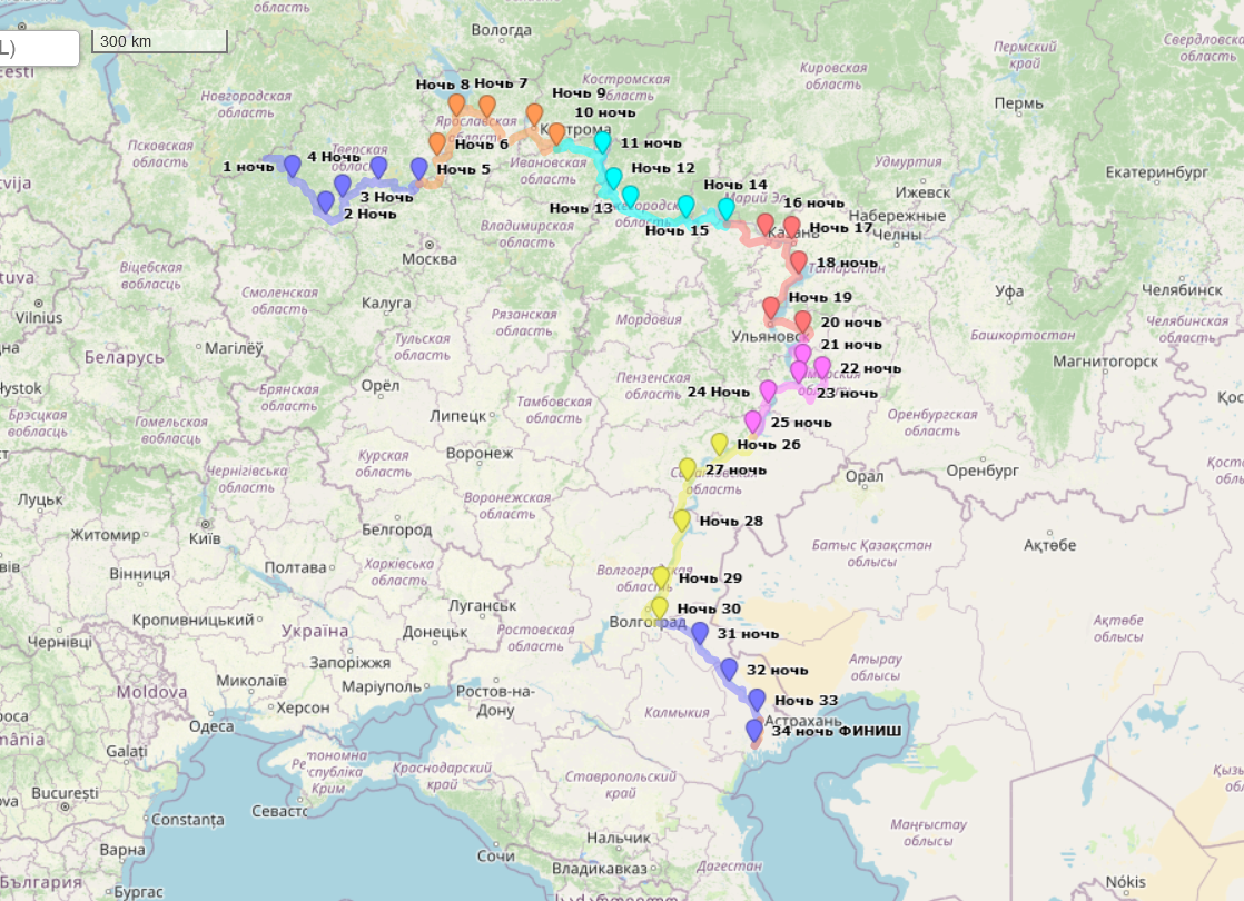 Маршрут нарисован на сайте nakarte.me