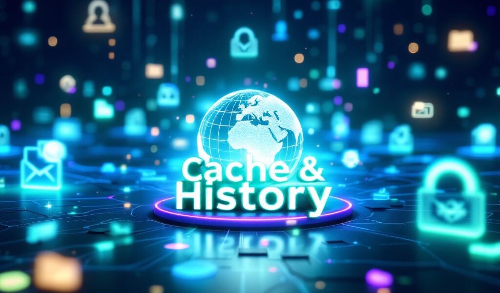 Со временем объем кэша и истории может достигать гигабайтов