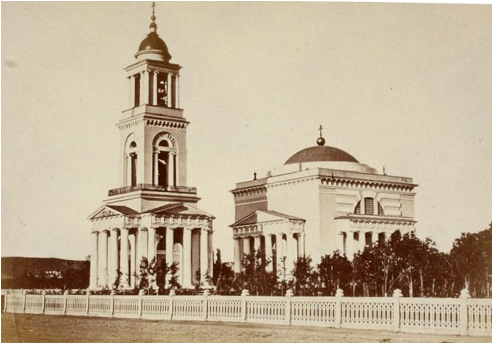 Александро-Невский собор — главный кафедральный собор дореволюционного Саратова. Заложен 11 сентября (30 августа) 1815 года в память участия саратовских ополченцев и победе русского народа в Отечественной войне 1812 года. Фото из интернета.