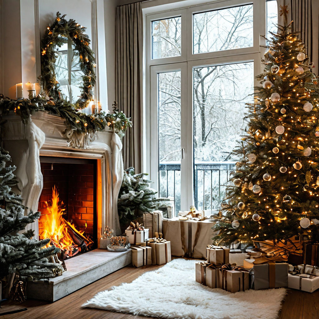 Картина ИИ на тему «Новый год»