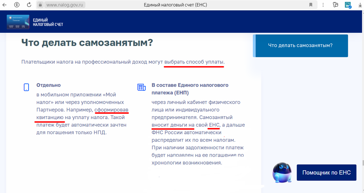 Два варианта уплаты НПД, предложенных налоговым органом